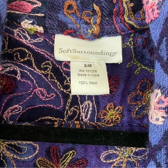 SoftSurroundings Wool  embroidered Vest - Picture 5 of 10